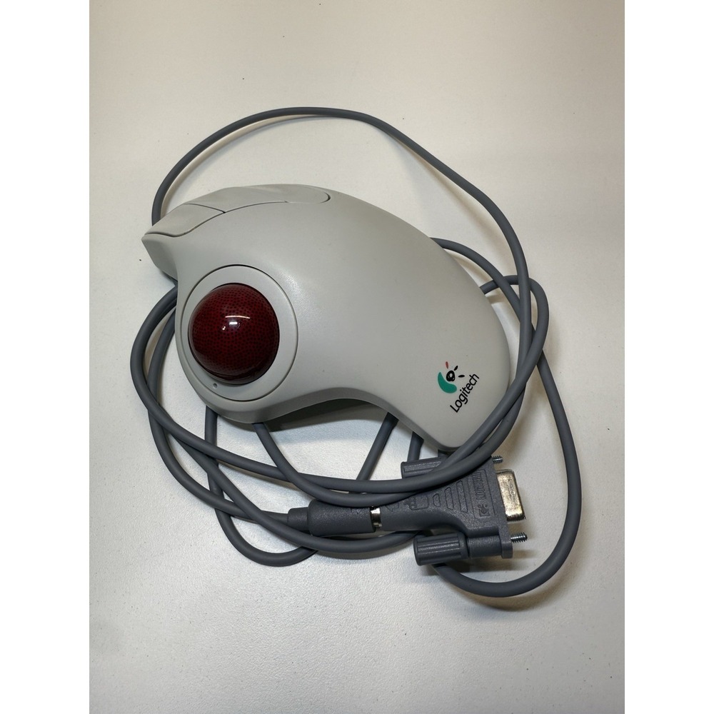 Logitech Trackman Marble Trackball Corded Mouse Model T-CH11 Untested - Picture 3 of 7
